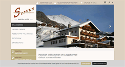 Desktop Screenshot of lesacherhof.at